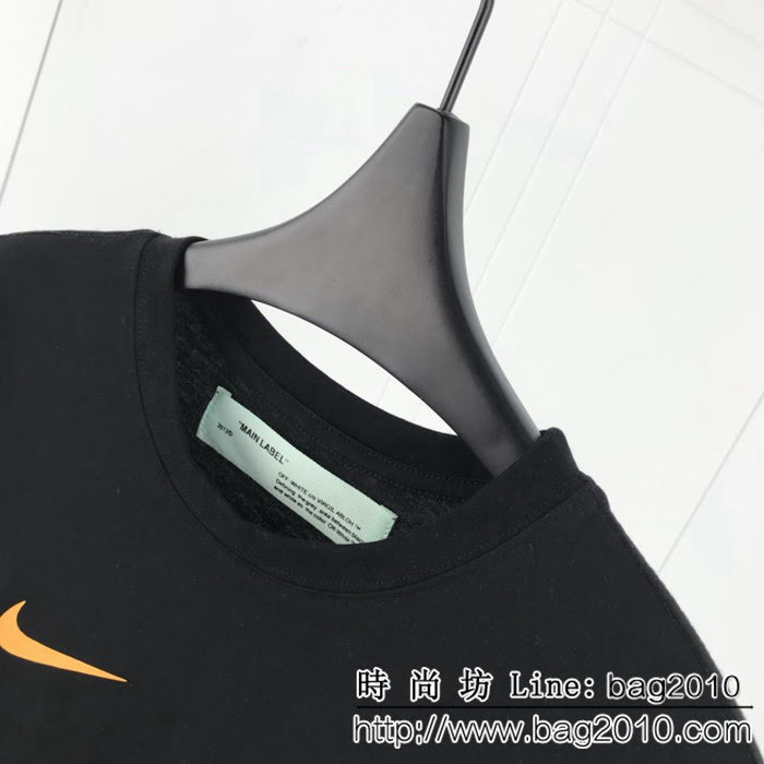 OFF-white19ss春夏新款 Nike聯名款 世界盃logo印花 精梳棉短袖 男女同款 ydi1462